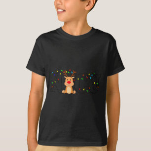 Weihnachts-Nicu-Krankenschwester-Crew Santa-Rentie T-Shirt