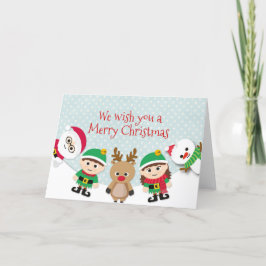 Weihnachts-Niedlich-Feiertagskarte Feiertagskarte