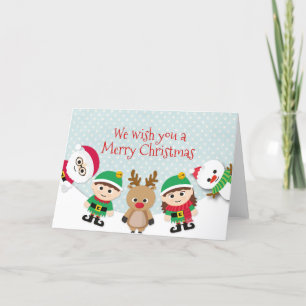 Weihnachts-Niedlich-Feiertagskarte Feiertagskarte