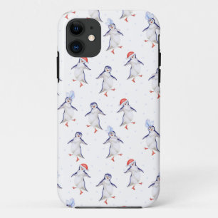 Weihnachts Niedlich Tanzpinguine Pattern Case-Mate iPhone Hülle