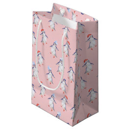 Weihnachts Niedlich Tanzpinguine Pattern Kleine Geschenktüte