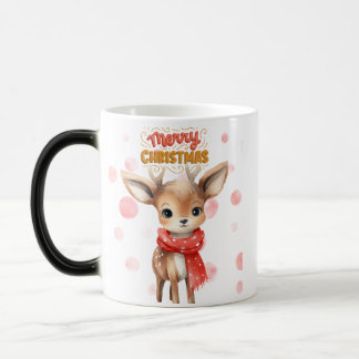 Weihnachts-Niedliche Rentier-Tasse Verwandlungstasse