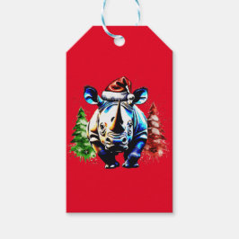 Weihnachts-niedlicher Welpe Geschenkanhänger