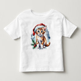 Weihnachts-niedlicher Welpe Kleinkind T-shirt