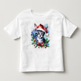Weihnachts-niedlicher Welpe Kleinkind T-shirt