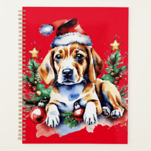 Weihnachts-niedlicher Welpe Planer