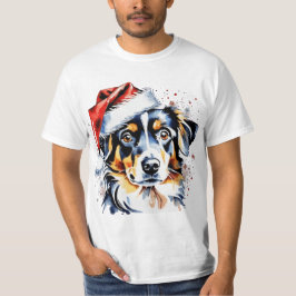 Weihnachts-niedlicher Welpe T-Shirt