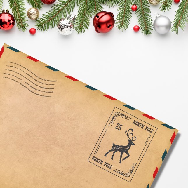 Weihnachts-Nordpol-Rentierfest Gummistempel (Von Creator hochgeladen)