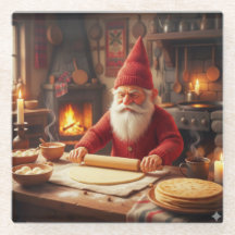 Weihnachts Norwegischer Nisse macht Lefse, Unterse