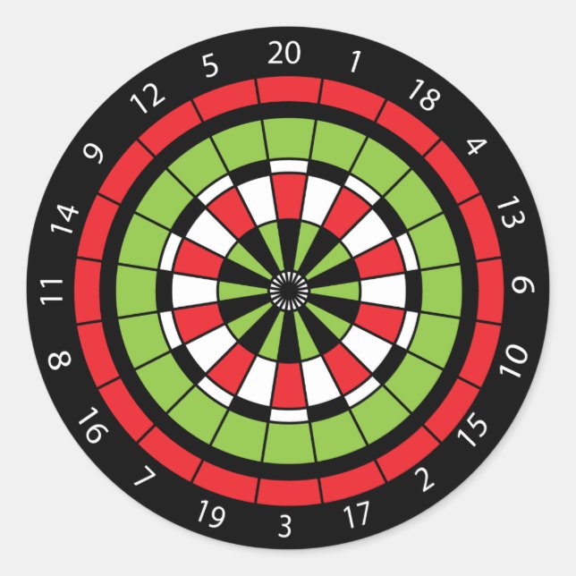 Weihnachts-Numberboard Runder Aufkleber (Vorderseite)
