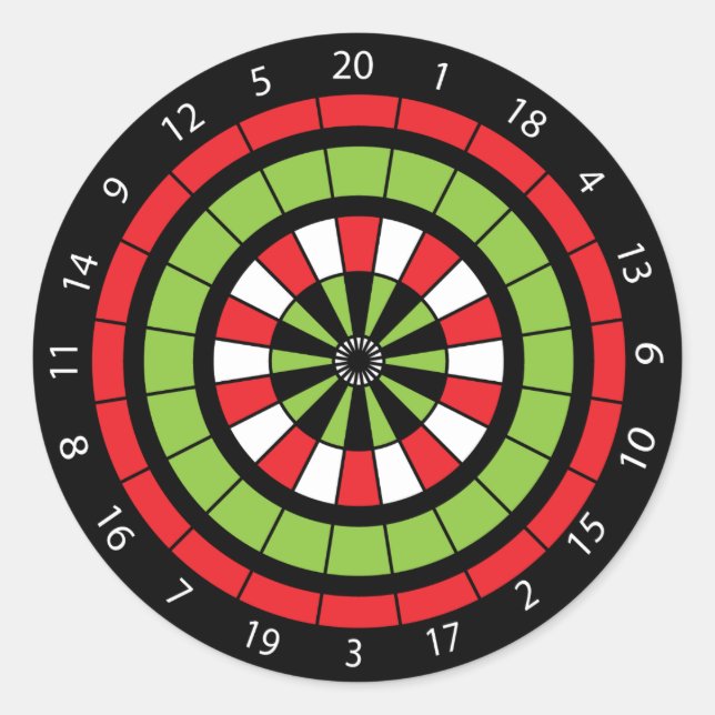 Weihnachts-Numberboard Runder Aufkleber (Vorderseite)