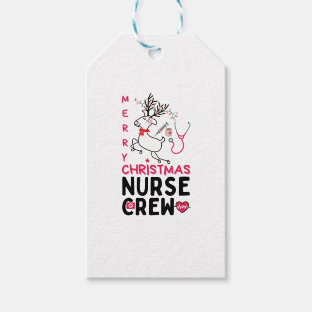 Weihnachts-Nurie-Crew Funny-Weihnachtskostüm Geschenkanhänger (Vorderseite)