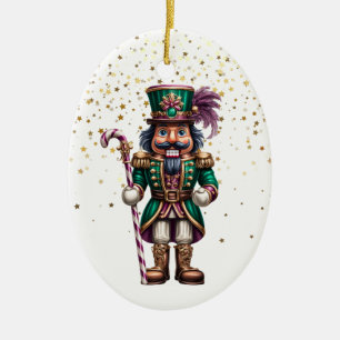 Weihnachts-Nussknacker Keramik Ornament