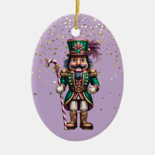 Weihnachts-Nussknacker Keramik Ornament