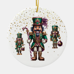 Weihnachts-Nussknacker-Ornament Keramik Ornament