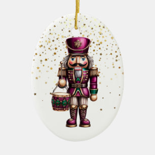 Weihnachts-Nussknacker-Ornament Keramik Ornament
