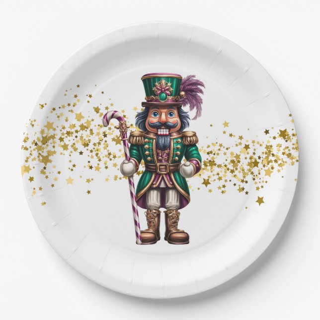Weihnachts Nussknacker  Pappteller (Vorderseite)
