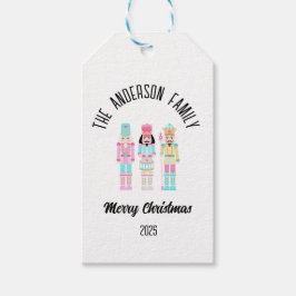Weihnachts-Nussknacker-Pastell-Personalisierter Na Geschenkanhänger