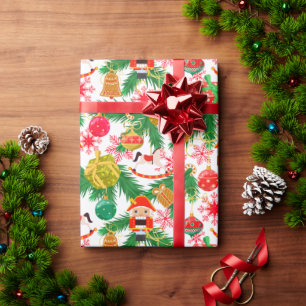 Weihnachts-Nussknacker-Spielzeugsoldaten Schaukelp Geschenkpapier
