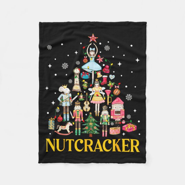 Weihnachts Nussknacker Trupp Ballett Tanz Frauen K Fleecedecke (Vorderseite)