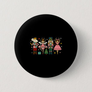 Weihnachts Nussknacker Truppe Ballett Tanz Frauen Button