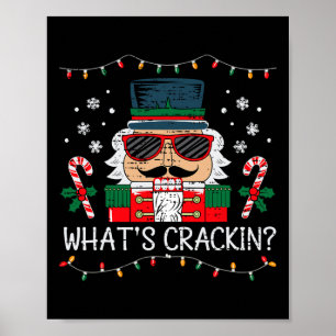 Weihnachts-Nussknacker Was knackt Lustiger Weihnac Poster