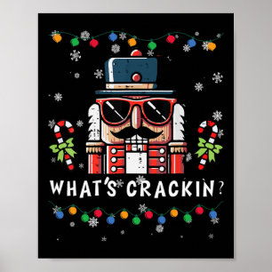 Weihnachts-Nussknacker Was knackt Lustiger Weihnac Poster