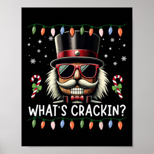 Weihnachts-Nussknacker Whats Crackin Lustiger Weih Poster