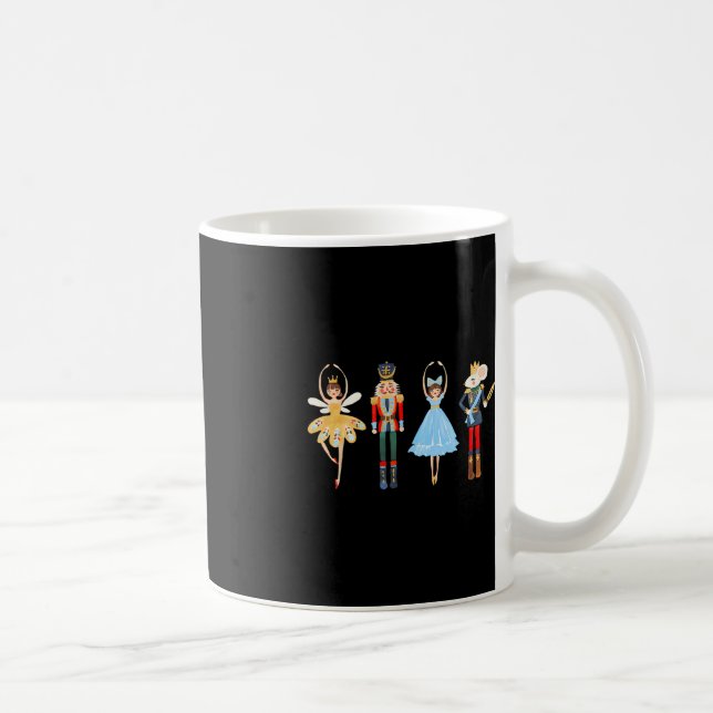 Weihnachts Nutcracker Ballet Niedliche Weihnachtsg Kaffeetasse (Rechts)