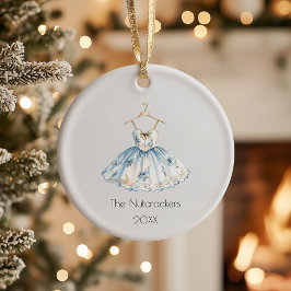 Weihnachts-Nutcracker Ballettkleid Foto Keramik Ornament
