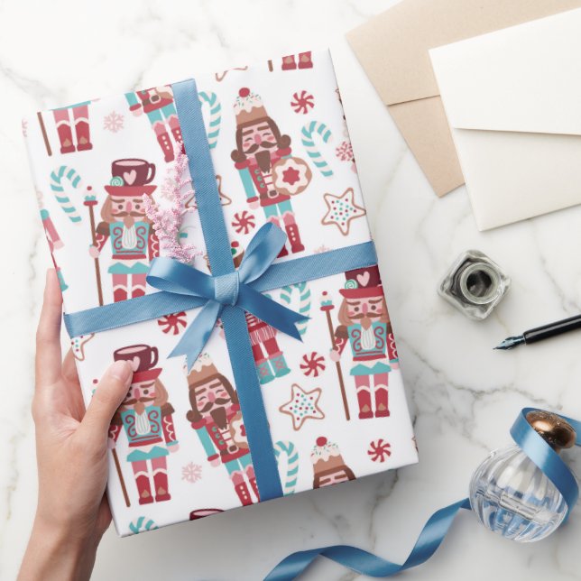 Weihnachts-Nutcracker Candy Baking Feiertage Geschenkpapier (Schenken)