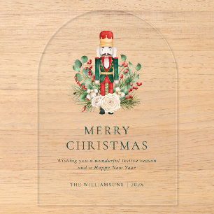 Weihnachts Nutcracker Grüne Festlich Acryleinladungen