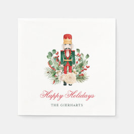 Weihnachts Nutcracker Happy Holidays Paper Serviette