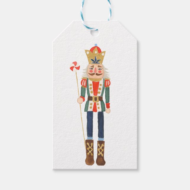 Weihnachts Nutcracker Onkel Drossel Meyer Geschenk Geschenkanhänger (Vorderseite)