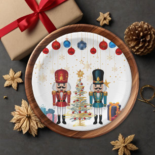 Weihnachts-Nutcracker Ornaments Baby Shower Pappteller