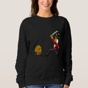 Weihnachts-Nutcracker-Schwert-Weihnachtsmannmütze Sweatshirt