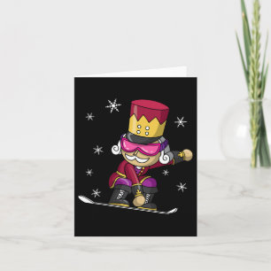 Weihnachts Nutcracker Snowboard Snowboarden Snowbo Karte