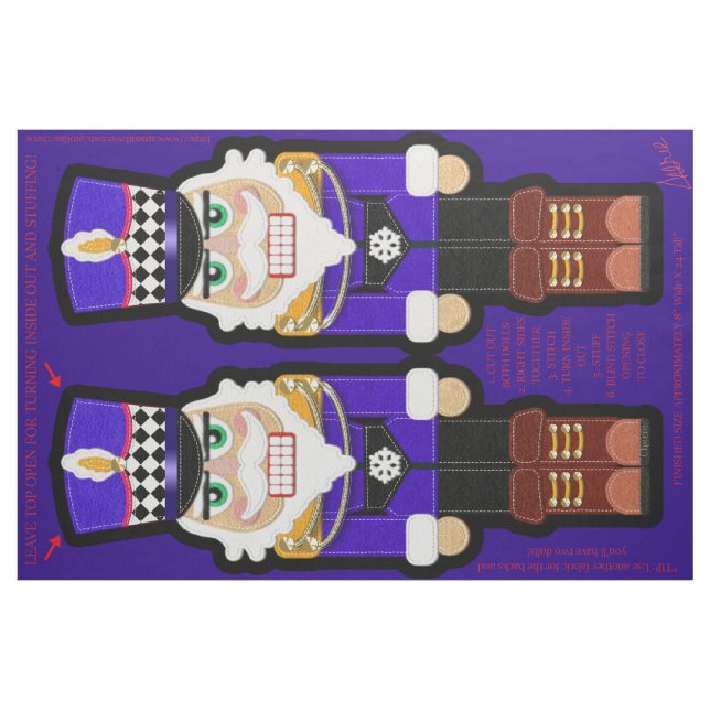 Weihnachts-Nutcracker Soldier Fat Quarter Kit Pupp Stoff (Fat Quarter (45,7 x 55,9 cm))