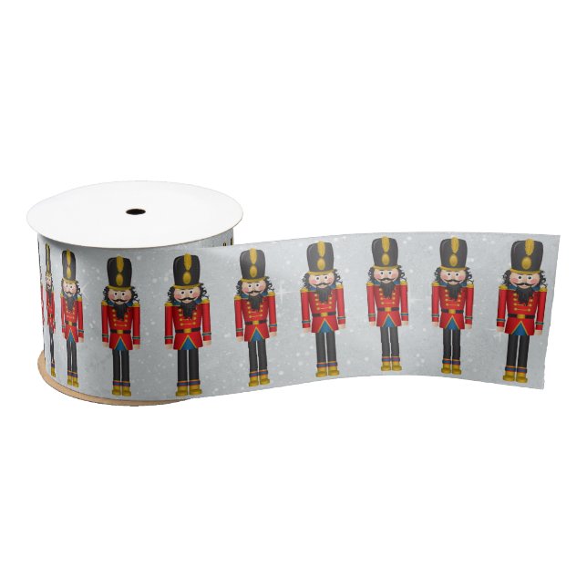 Weihnachts-Nutcracker Soldier Xmas Satinband (Spule)
