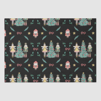 Weihnachts-Nutcracker Soldiers & Fairies auf schwa Seidenpapier