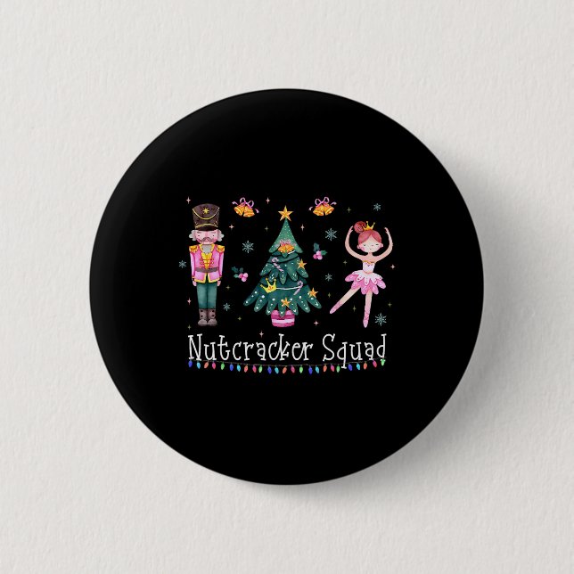 Weihnachts-Nutcracker Squad Ballett-Tanz Frauen Ki Button (Vorderseite)