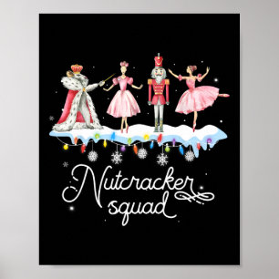 Weihnachts-Nutcracker Squad Ballett-Tanz Frauen Ki Poster
