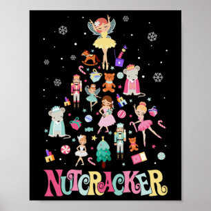 Weihnachts-Nutcracker Squad Ballett-Tanz passt auf Poster