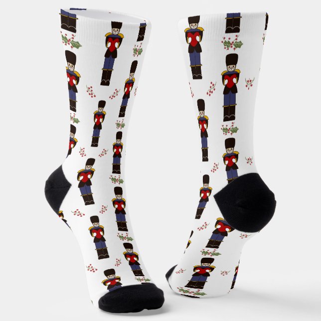 Weihnachts-Nutcracker Tower Soldier Crew Socks Socken (Gewinkelt)