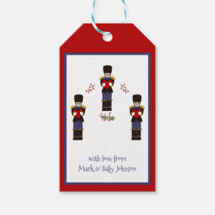 Weihnachts-Nutcracker Toy Soldier Geschenketikette Geschenkanhänger