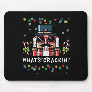 Weihnachts Nutcracker Whats Crackin Funny Xmas Men Mousepad
