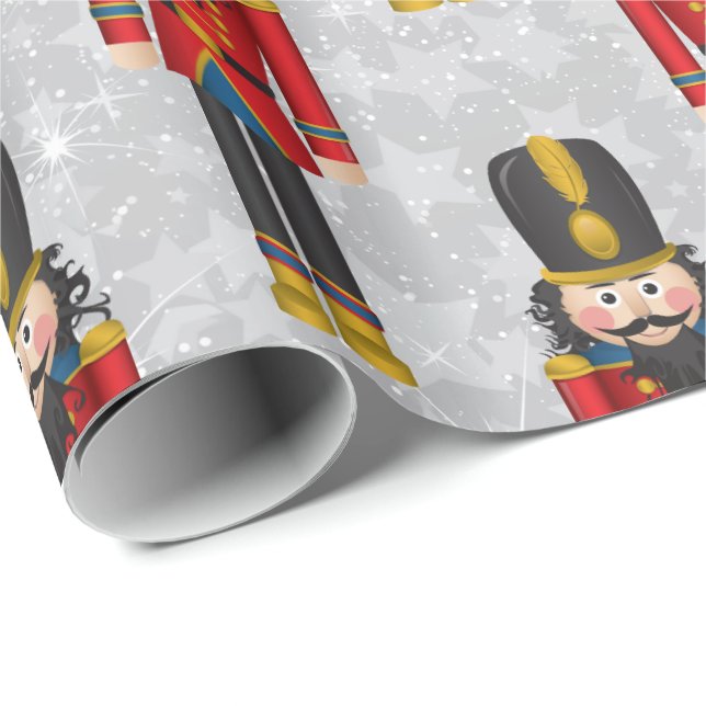 Weihnachts-Nutcracker Xmas Soldier Geschenkpapier (Rolleneckpunkt)