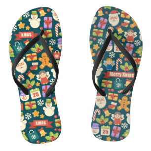 Weihnachts-Nutcrackers Frohe Weihnachten Niedlich Flip Flops