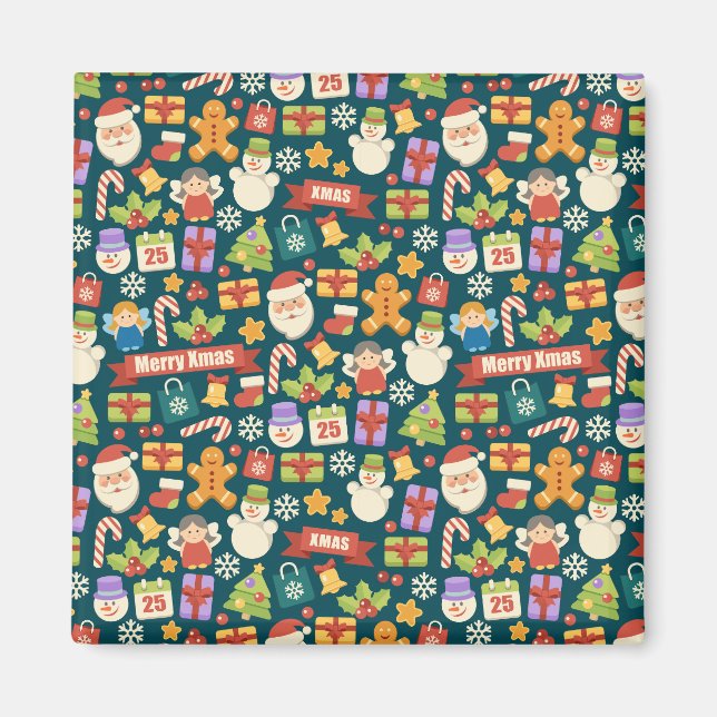 Weihnachts-Nutcrackers Frohe Weihnachten Niedlich Magnet (Vorne)