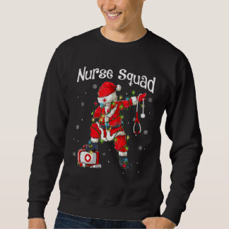 Weihnachts-Oberteile für Frauen Dabbing Santa Scru Sweatshirt